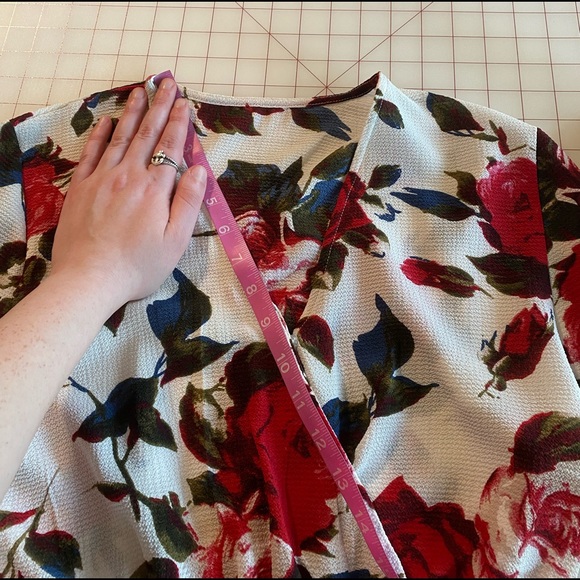 Anthropologie white pink blue & green floral boho summer romper size Small - Picture 14 of 16